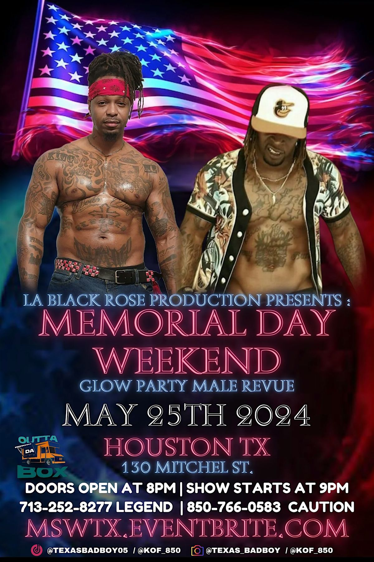 LaBlackrose Productions Presents Memorial Day Glow Party