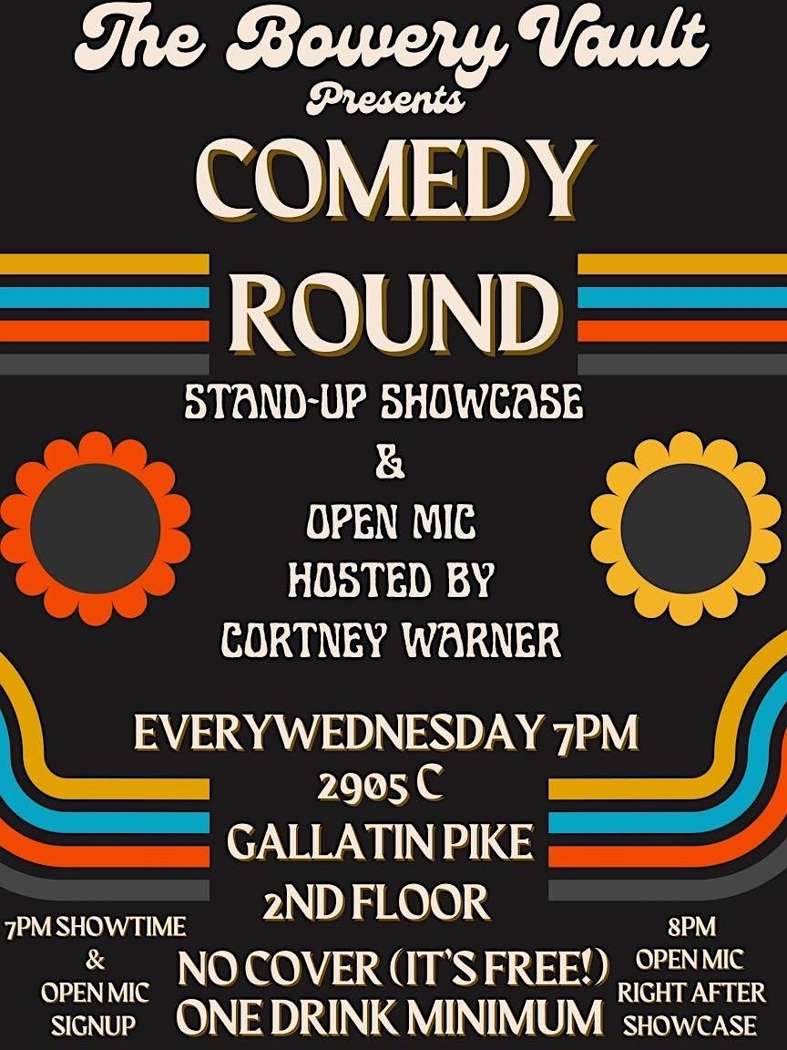 Comedy Round & Open Mic Hosted by Cortney Warner