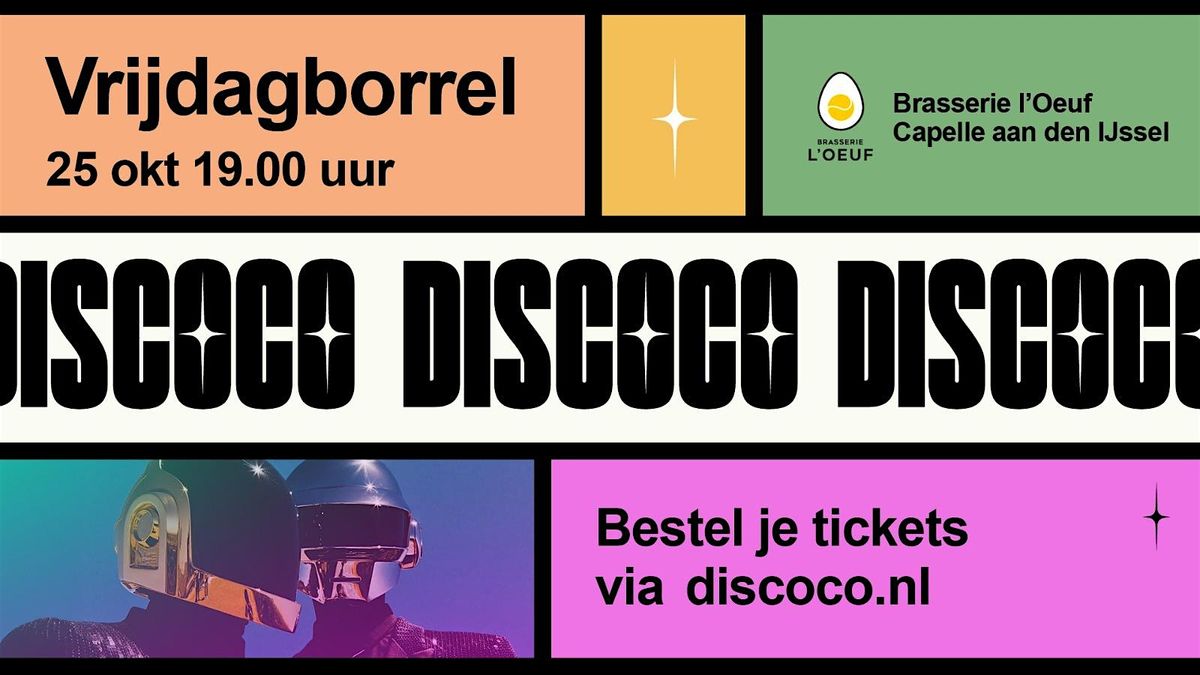 DISCOCO, d\u00e9 Vrijdagborrel van de regio