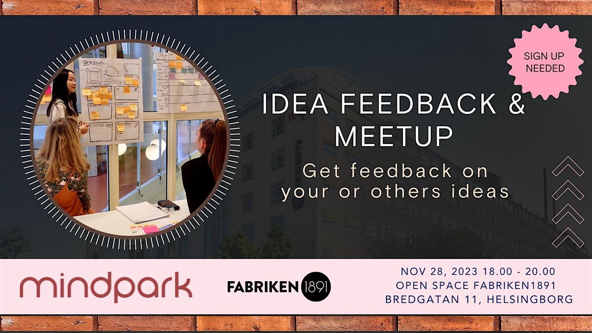 Business idea feedback & meet-up