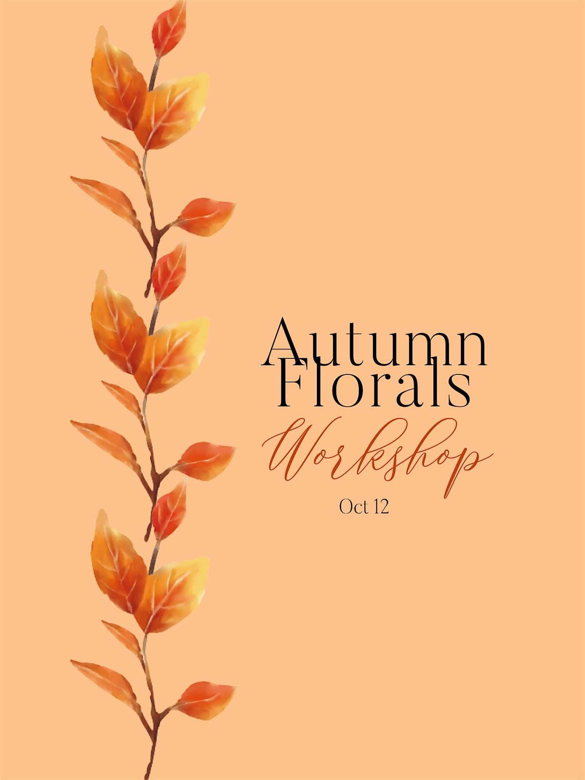 Autumn Florals Workshop