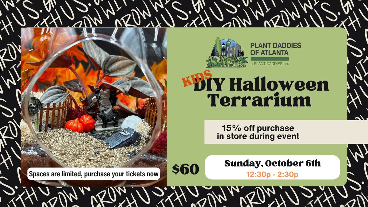 Kids DIY Halloween Terrarium