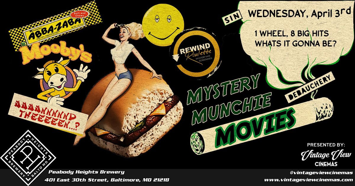 Rewind Roulette - Mystery Munchie Movies @ Peabody Heights Brewery