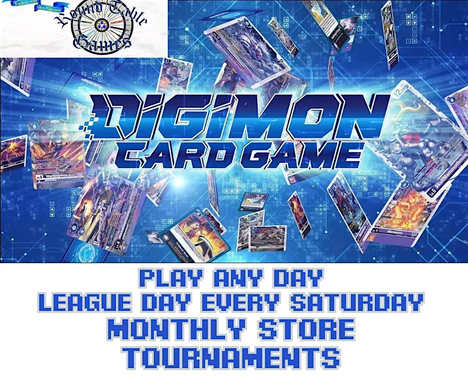 Digimon Card Game Joust League Saturdays at Round Table Games