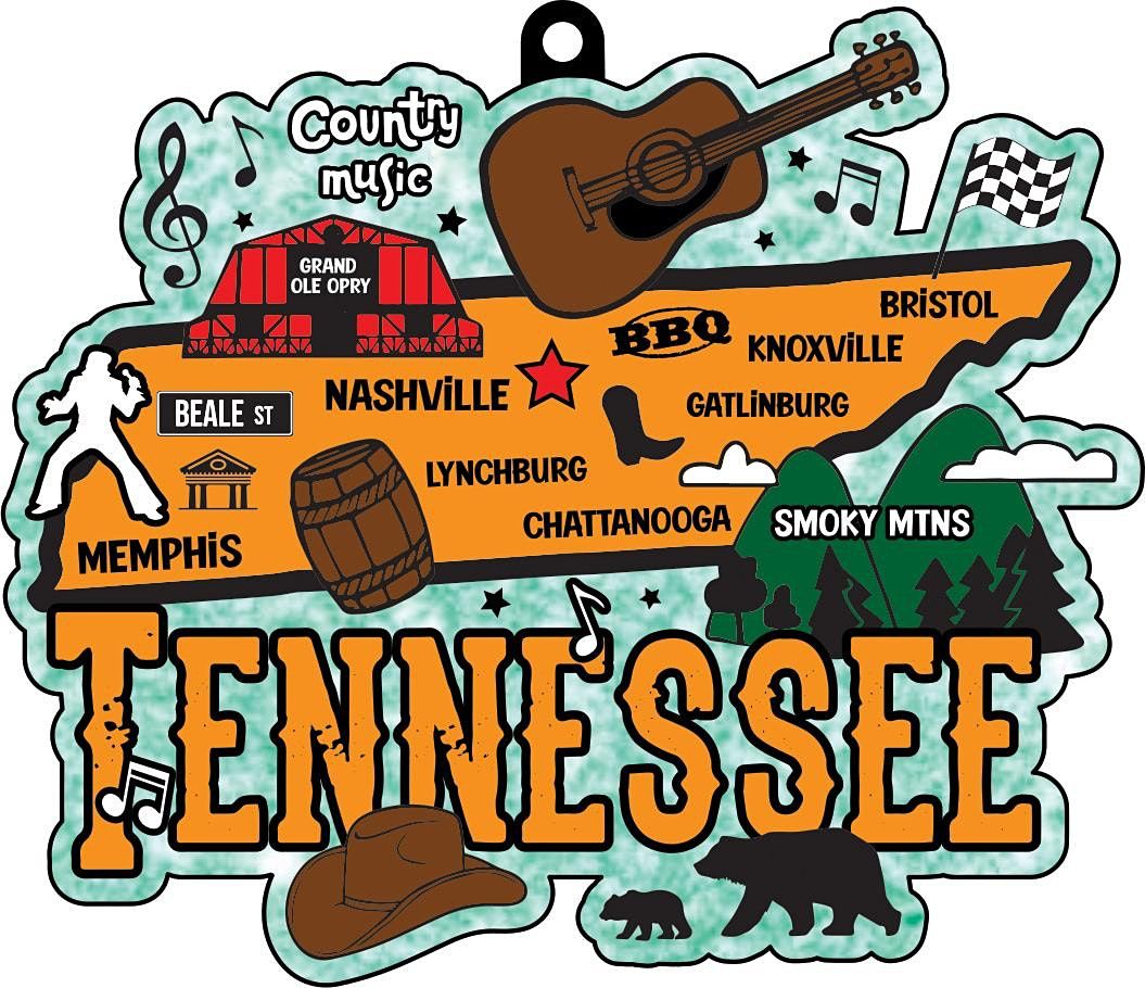 2022 Race Thru Tennessee 5K 10K 13.1 26.2 -Participate from Home Save $2