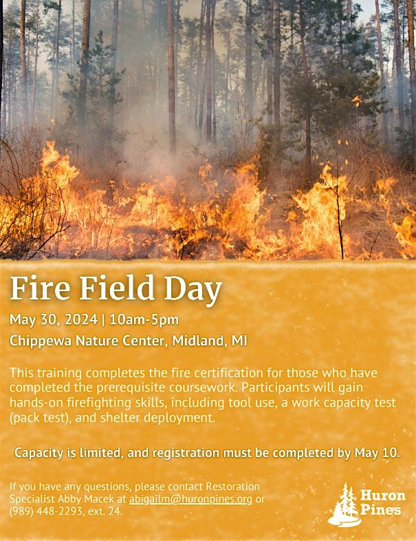 Huron Pines Fire Field Day