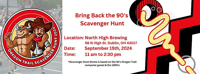 EARLY BIRD: Bring Back the 90's (1990's) Scavenger Hunt