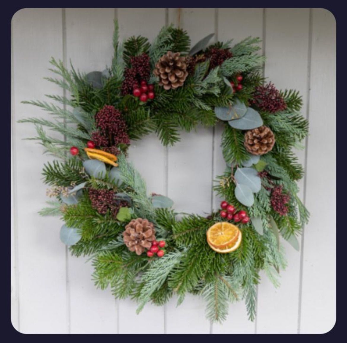 Christmas wreath making \ud83e\udd42 \ud83c\udf84 