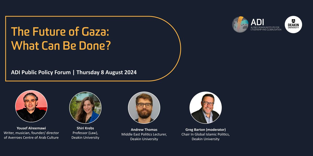 ADI Policy Forum - The Future of Gaza: What Can Be Done?