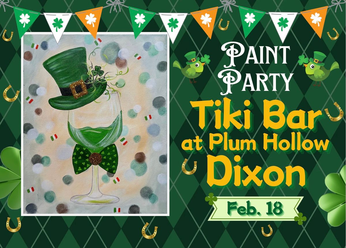 \u201cShamrock Sips\u201d Paint Night at The Tiki Bar, Dixon 