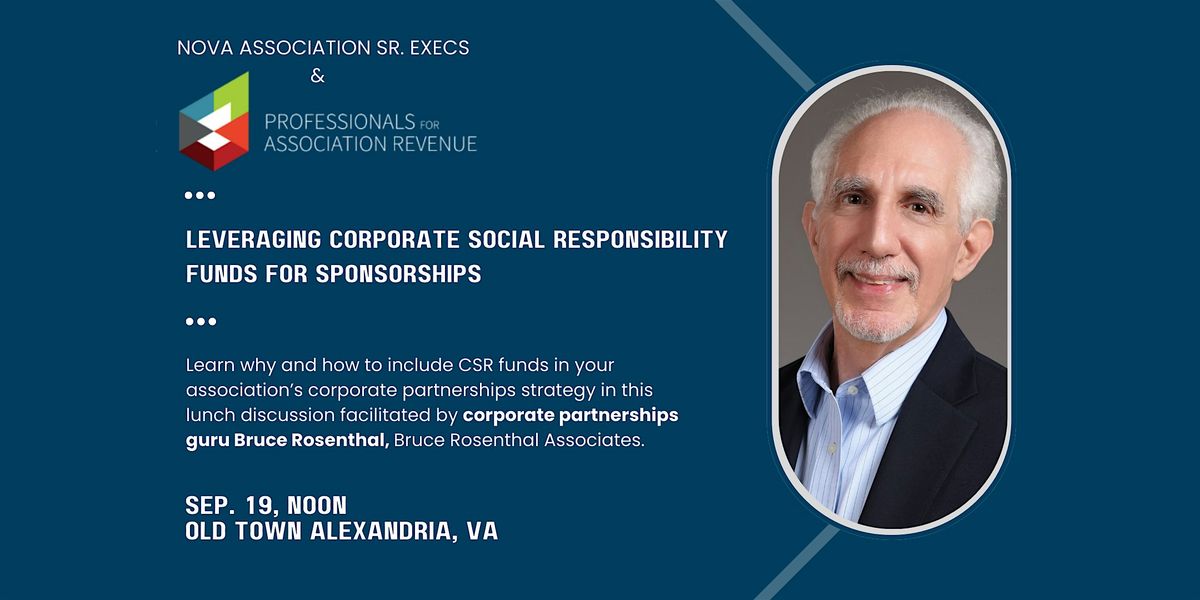 Sep 19: Leveraging Corporate Social Responsibility Funds for Sponsorships