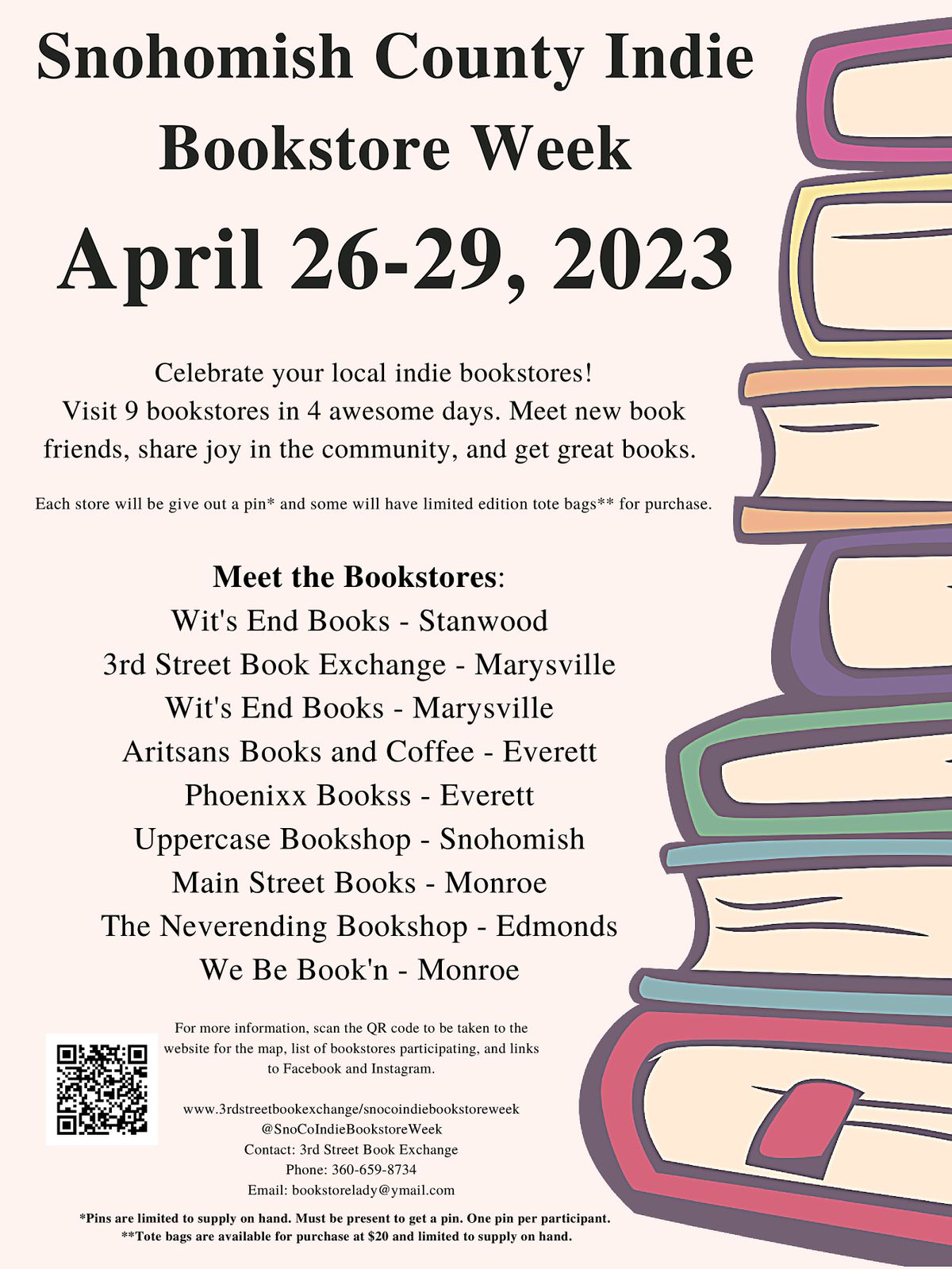 Snohomish County Independent Bookstore Tour at Artisans Books & Coffee