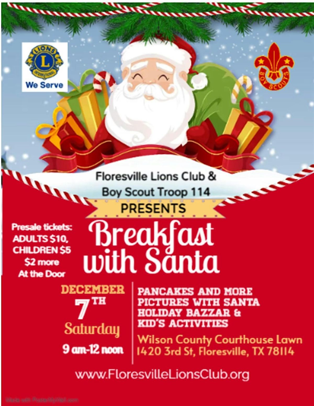 2nd Annual Breakfast with Santa and Holiday Bazzar