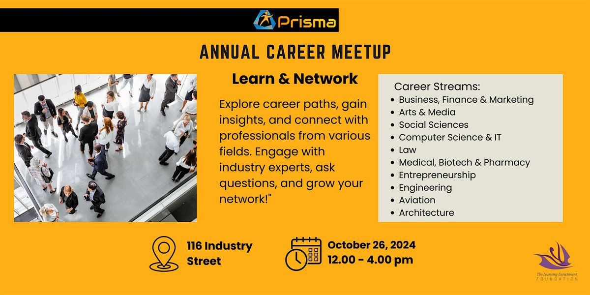 Prisma - Annual Career Meetup 2024 \u2013 Connect with Industry Experts