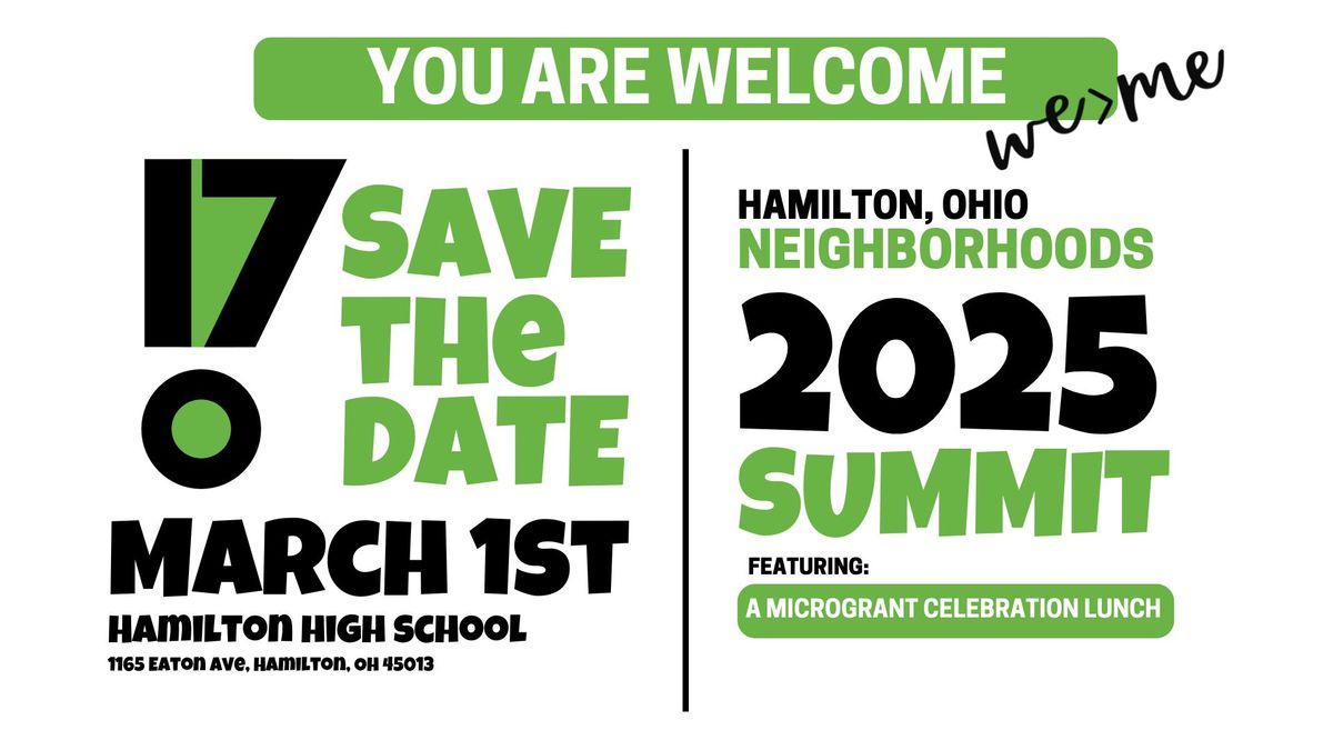 2025 Hamilton Neighborhoods Summit - TICKETS ON SALE 1\/10\/25