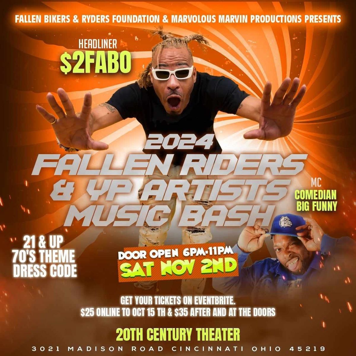 Bikers Memorial Ride & Concert Has Been Changed To Nov 2nd Featuring Soul Quest Band 