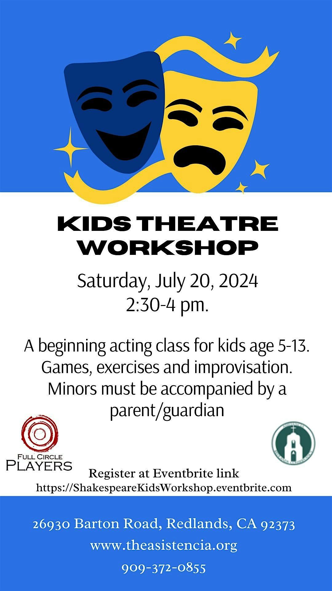 Shakespeare for Kids Theatre Workshop