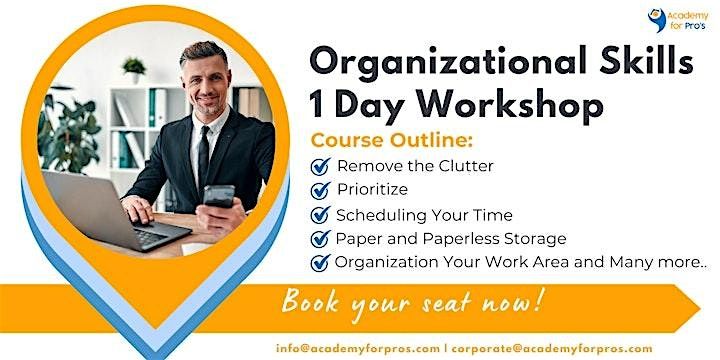 Organizational Skills 1 Day Workshop in Madison, WI