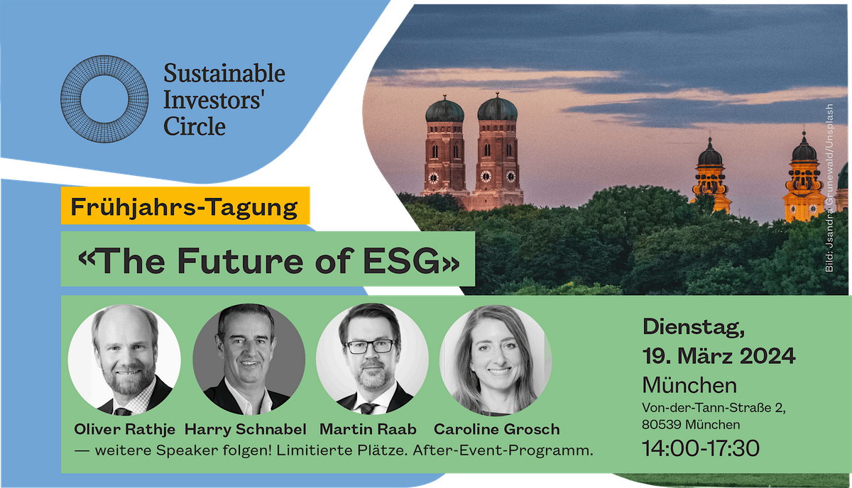 Sustainable Investors Circle \u2014 "The Future of ESG"