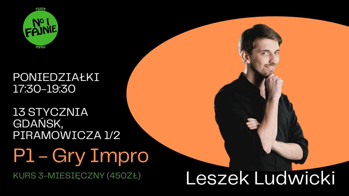 P1 - Gry Impro | 2025 | 3-miesi\u0119czny kurs improwizacji komediowej