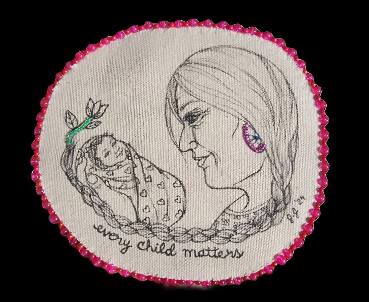 Indigenous Art Night: Grandmother and Child Mixed-Media Pin with Jessie Jannuska