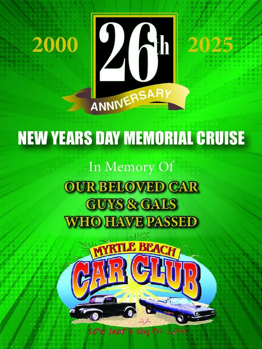 26th Annual Memorial Cruise - New Years Day