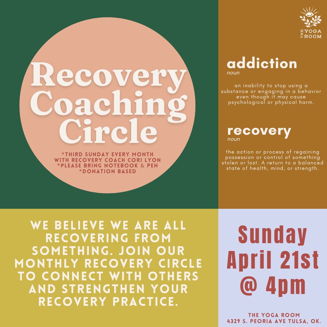 Recovery Coaching Circle (donation based) with Cori Lyon
