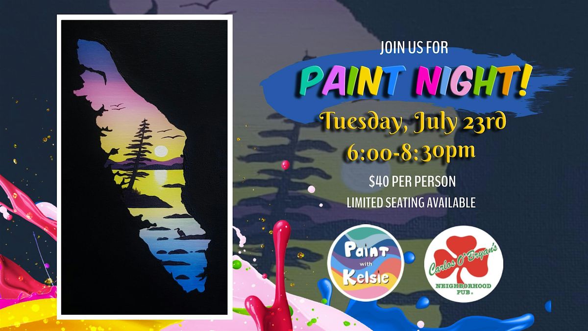 Paint Night at Carlos O'Bryans Nanaimo