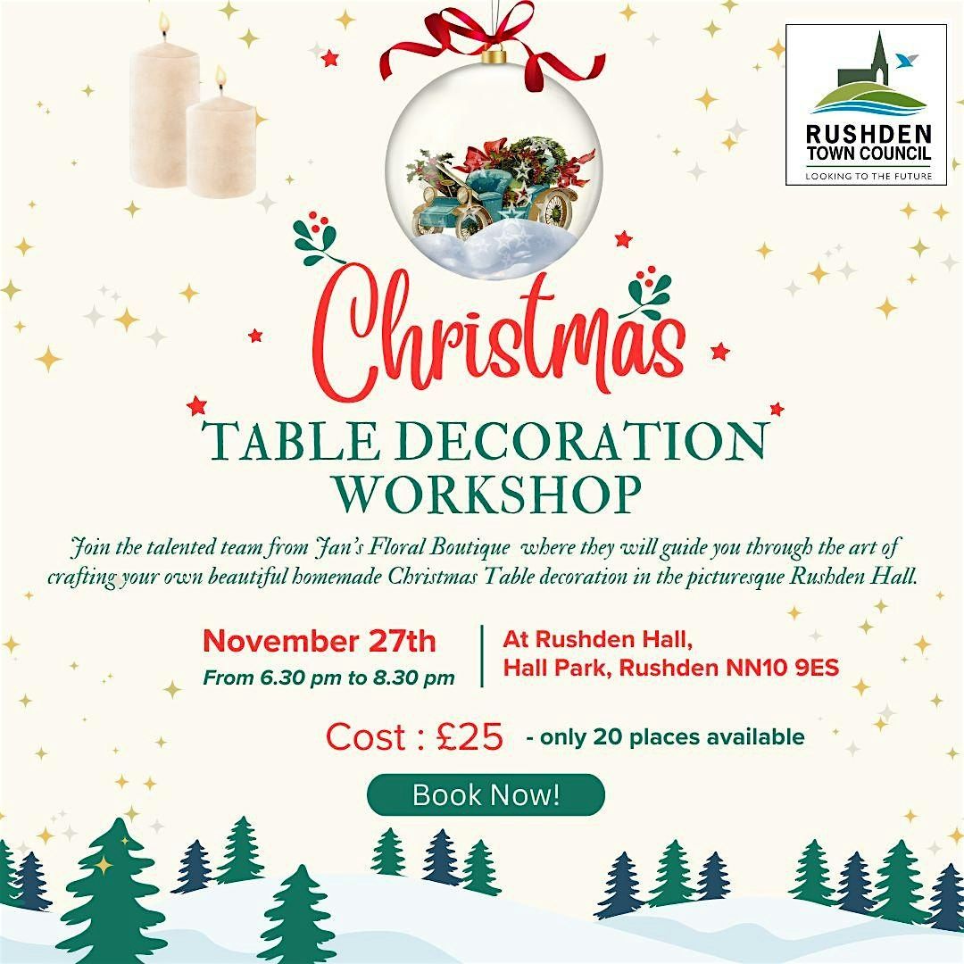 Christmas Table Decoration Workshop