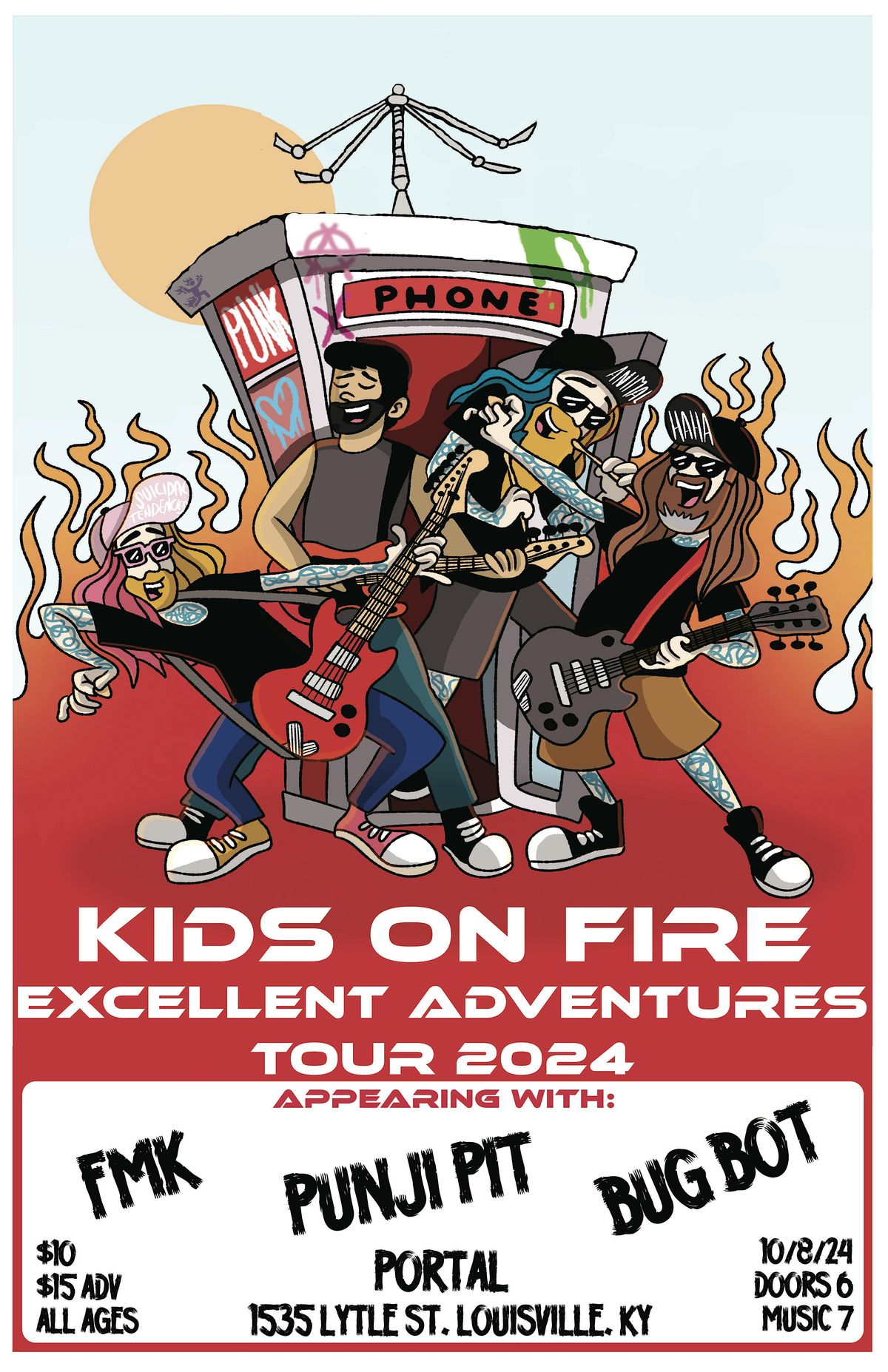 Kid's On Fire Excellent Adventure Tour ft. FMK + Punji Pit + Bug Bot