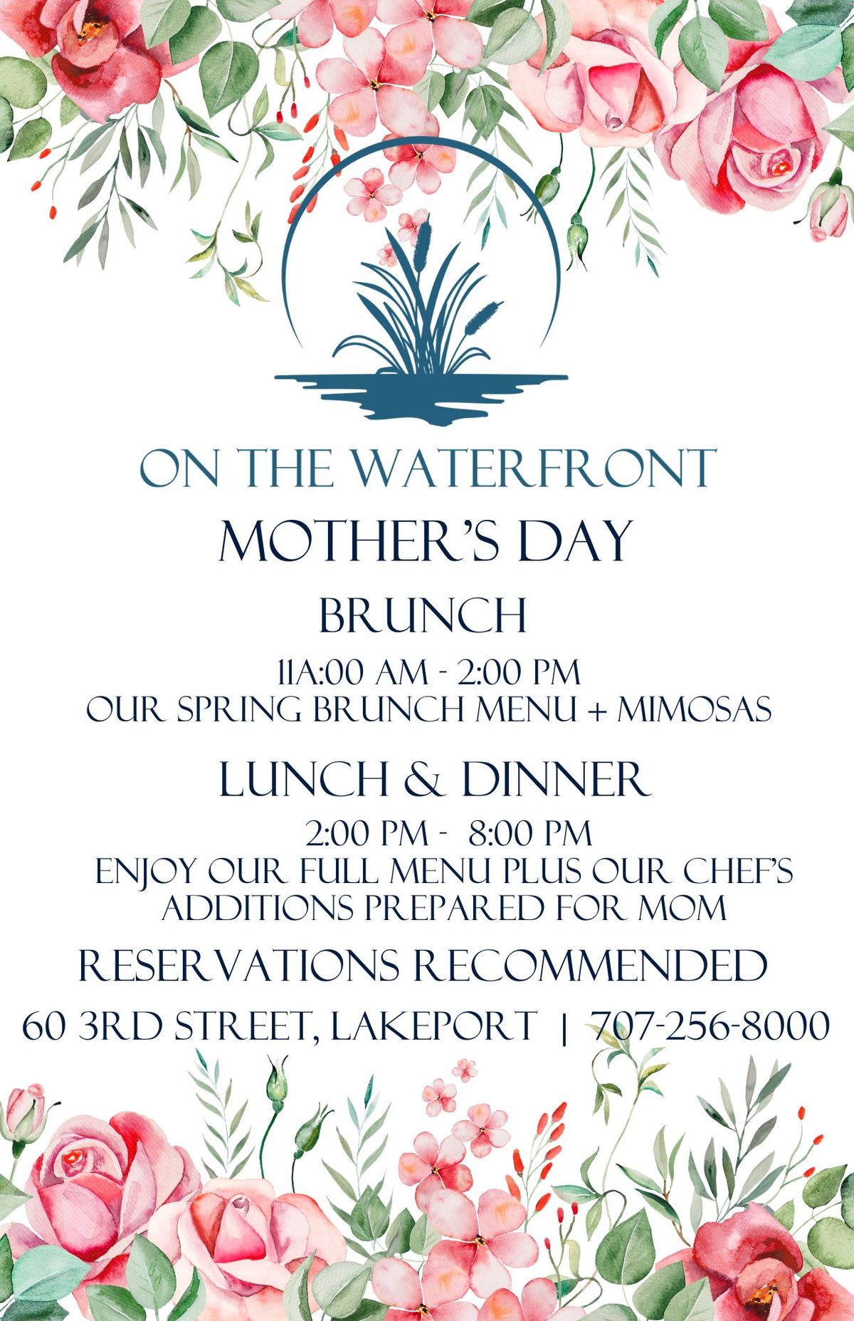 Mother's Day Brunch, Lunch or Dinner in Lakeport