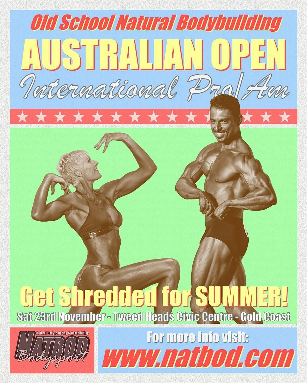 Old School Natural Bodybuilding - Australian Open International Pro\/Am