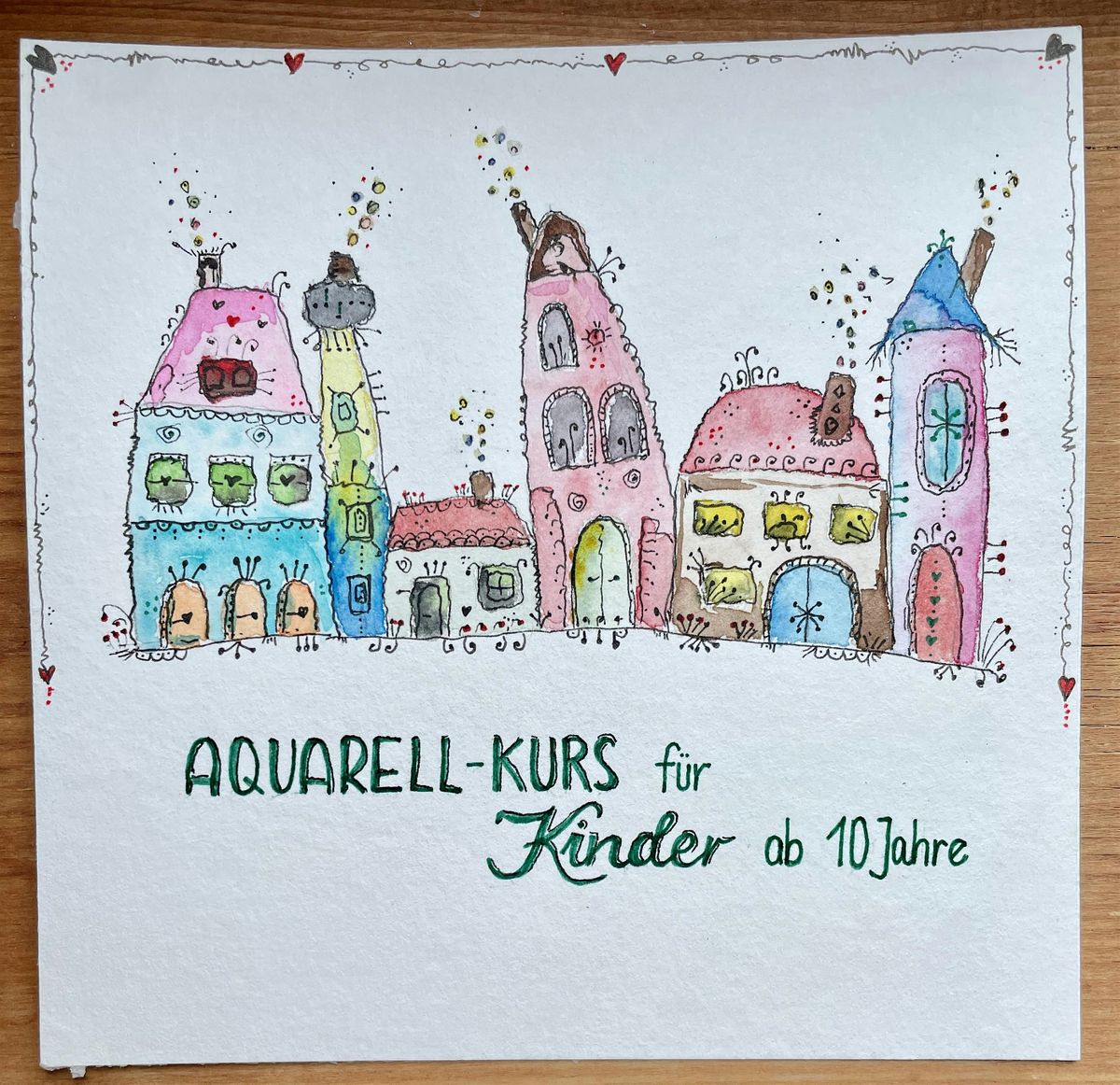 Kinder-Workshop "Aquarell malen", ab 10 Jahren