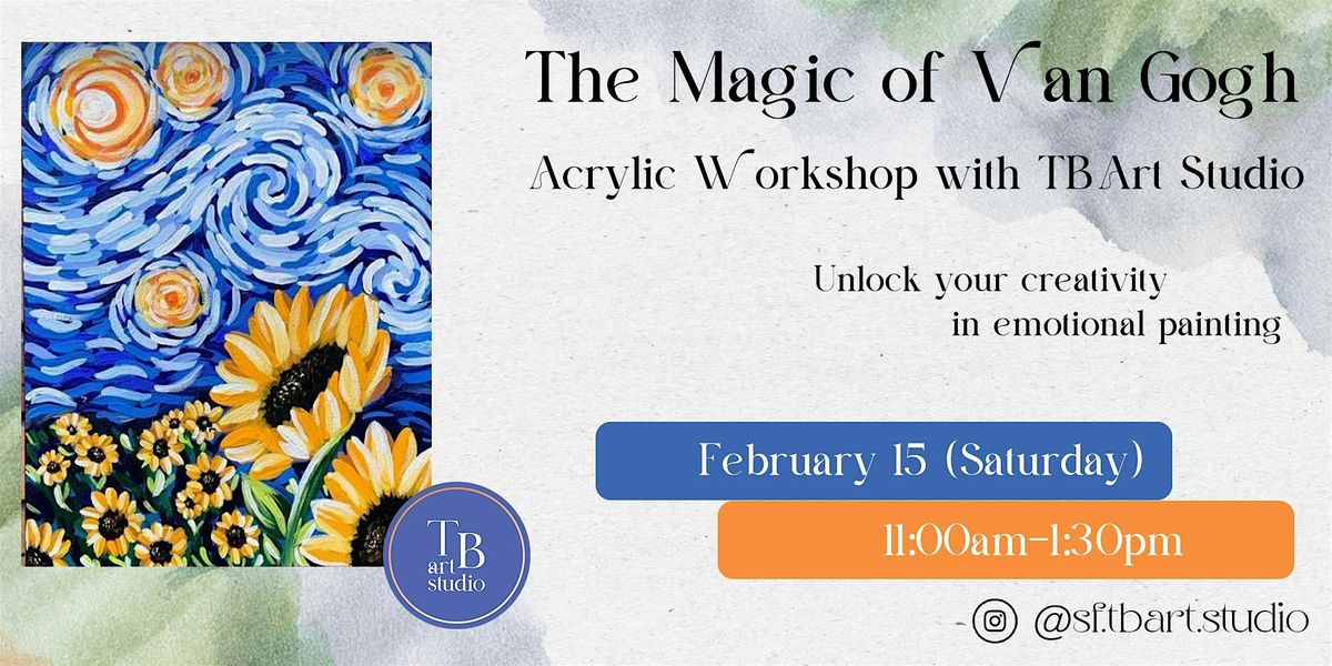 The Magic of Van Gogh - Acrylic Workshop with TBArt Studio