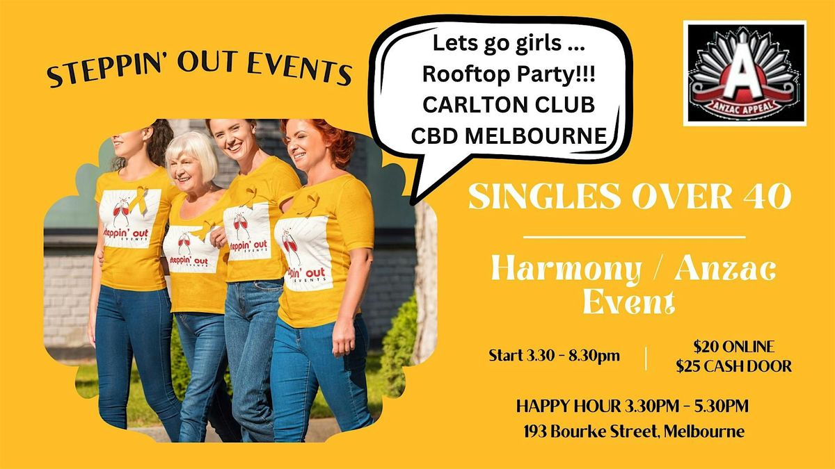 Single Over 40 | Melbourne Social Rooftop Event Party | Average 100+ |