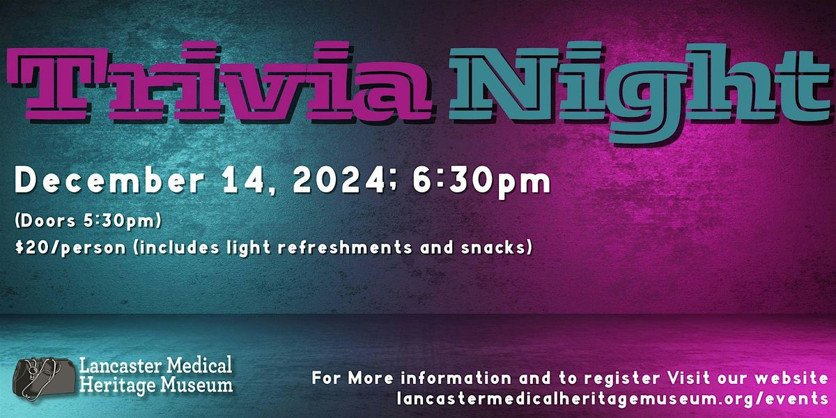 Trivia Night Fundraiser