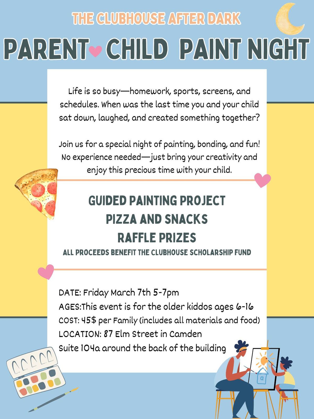 Parent\/Child Paint Night at The Clubhouse