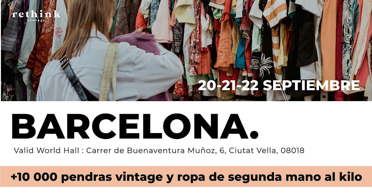 Mercado de ropa vintage al peso - Barcelona