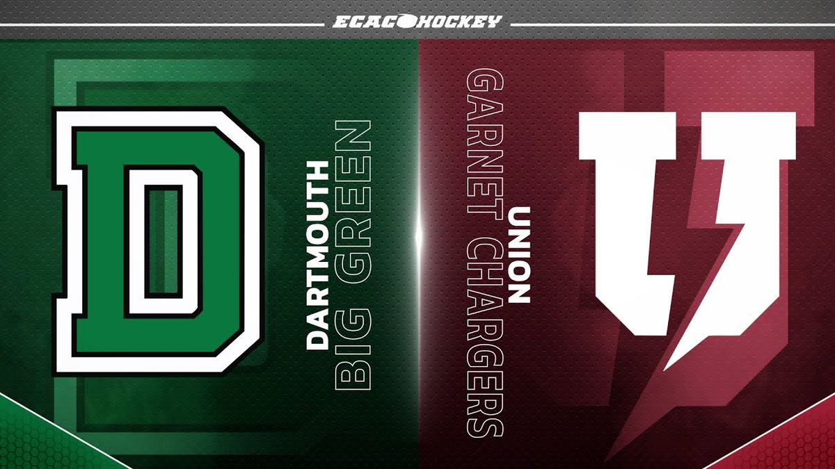 Union College Garnet Chargers at Dartmouth Big Green Mens Hockey