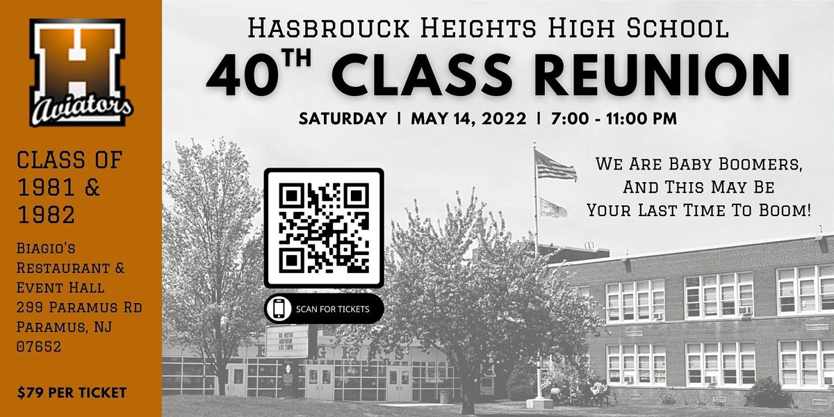 Hasbrouck Heights High School 40th Reunion - Class of 1981 & 1982