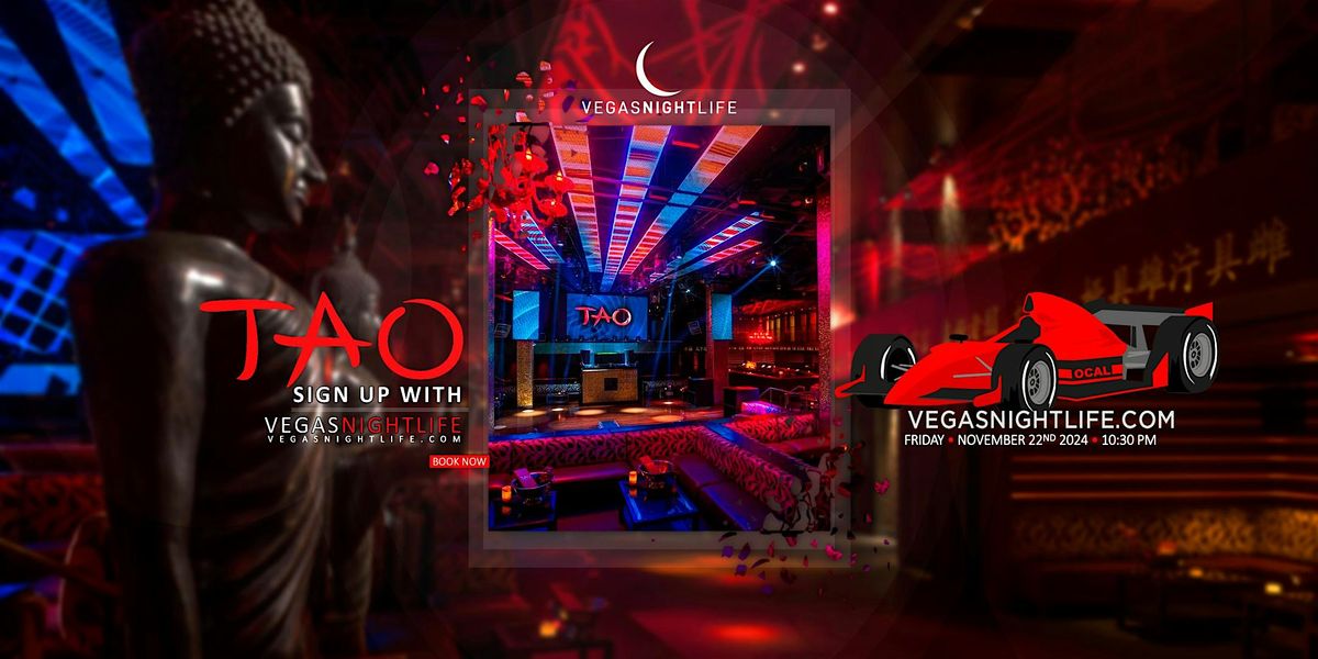 Las Vegas Race Weekend Friday Party | TAO Nightclub