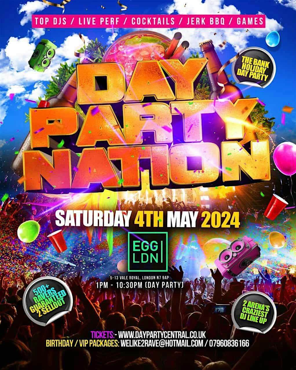 DAY PARTY NATION - BANK HOLIDAY