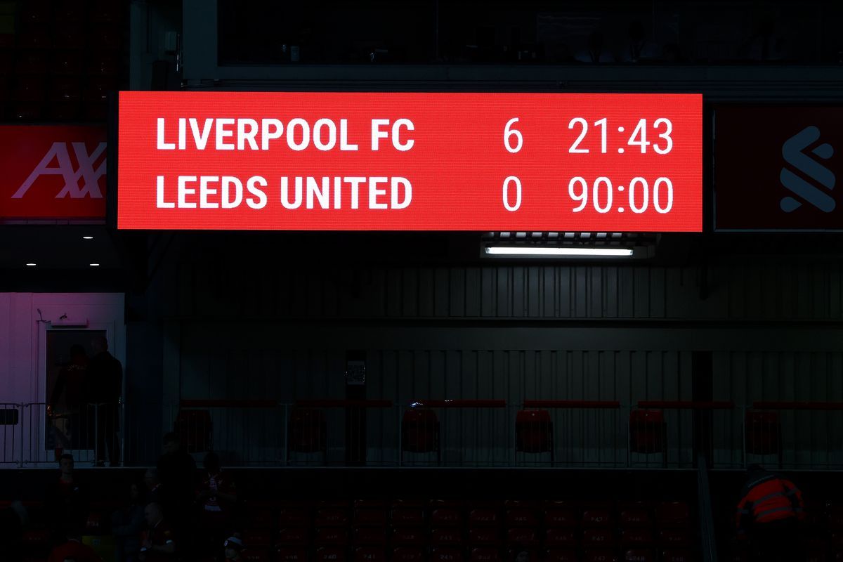 Leeds United FC vs Liverpool FC at Elland Road
