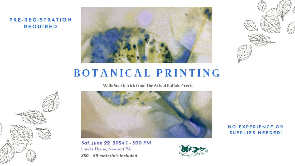 Botanical Printing with Sue Hetrick