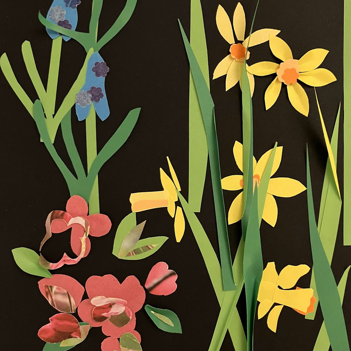 Spring Flower Collage Workshop