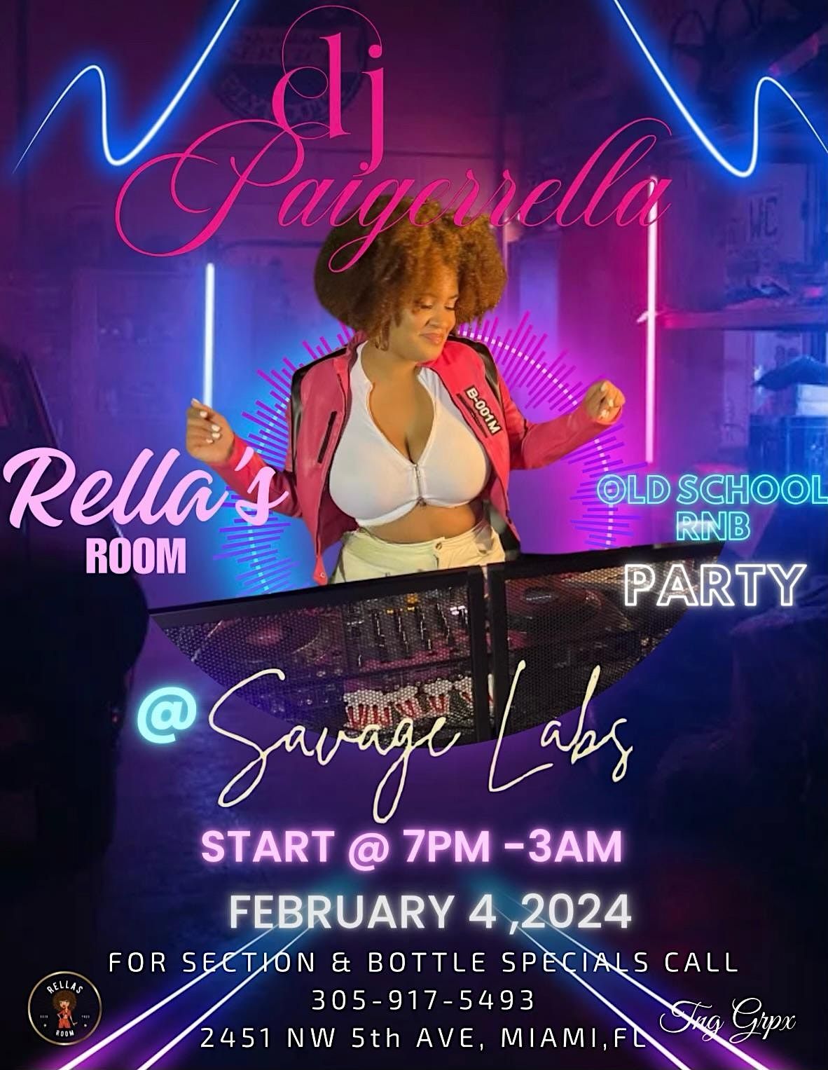 Rella's Room Old School R&B Party