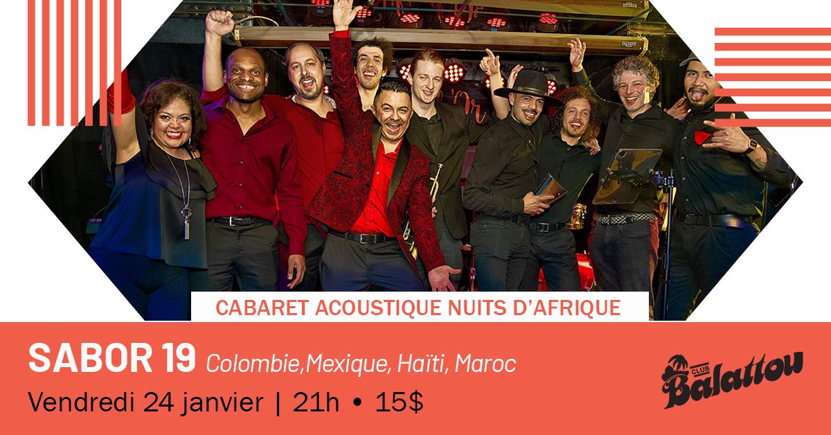 SABOR 19 | Cabaret Acoustique Nuits d'Afrique