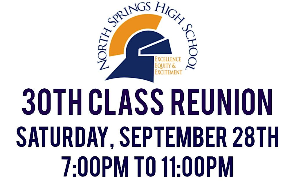 30th Class Reunion for North Springs High School's Class of 1994