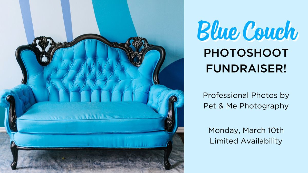 Blue Couch Photoshoot Fundraiser