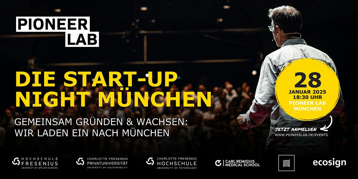 START-UP NIGHT im Pioneer Lab M\u00fcnchen